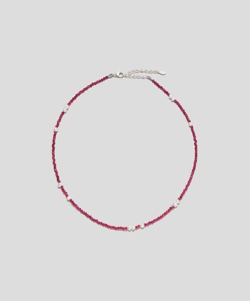ネックレス LAPUIS(ラピュイ) Silver925 by LAPUIS ／ Pearl ＆ stone necklace レディースの画像