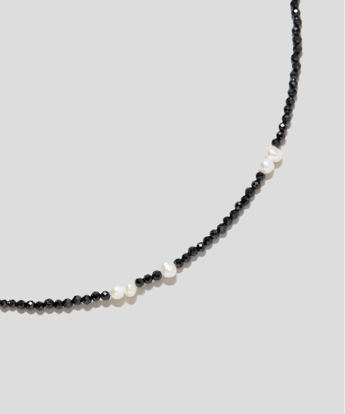 ネックレス LAPUIS(ラピュイ) Silver925 by LAPUIS ／ Pearl ＆ stone necklace レディースの画像