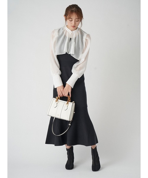 SNIDEL（スナイデル） ニットワンピース ONE SIZE グレー レディース