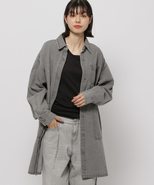 niko and…（ニコアンド） デニムジャケット FREE ブルー レディース