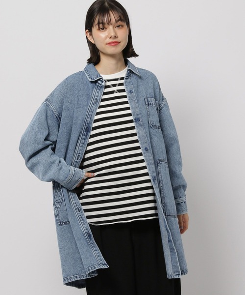 niko and…（ニコアンド） デニムジャケット FREE ブルー レディース