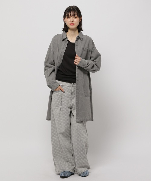 niko and…（ニコアンド） デニムジャケット FREE ブルー レディース