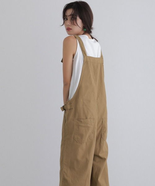 「ElegChic」 「LARU」オーバーオール M ブラック レディース_画像8