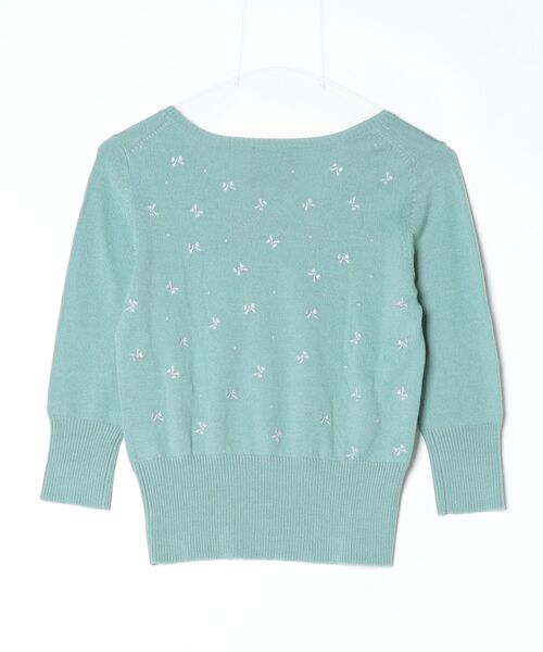 CYNTHIA ROWLEY（シンシア・ローリー） 7分袖ニット 2 ブルー