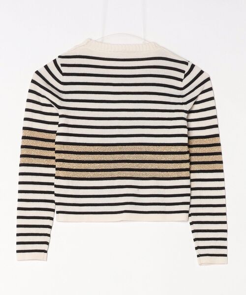 「N21 numero ventuno」 ボーダー柄長袖ニット 8 ホワイト レディース_画像2