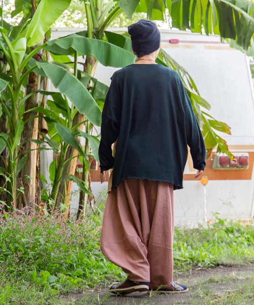 「チャイハネ」 長袖Tシャツ FREE ブラック メンズ_画像6