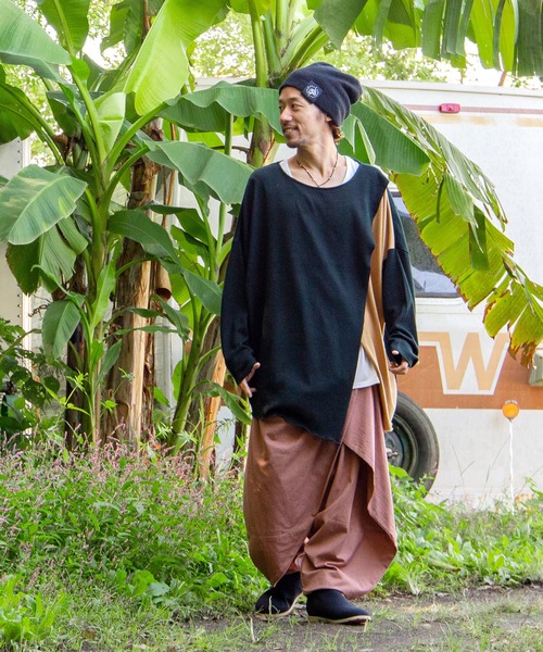 「チャイハネ」 長袖Tシャツ FREE ブラック メンズ_画像7