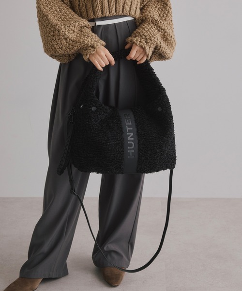 HUNTER（ハンター） トートバッグ 「HUNTER」BOUCLE MEDIUM TOTE
