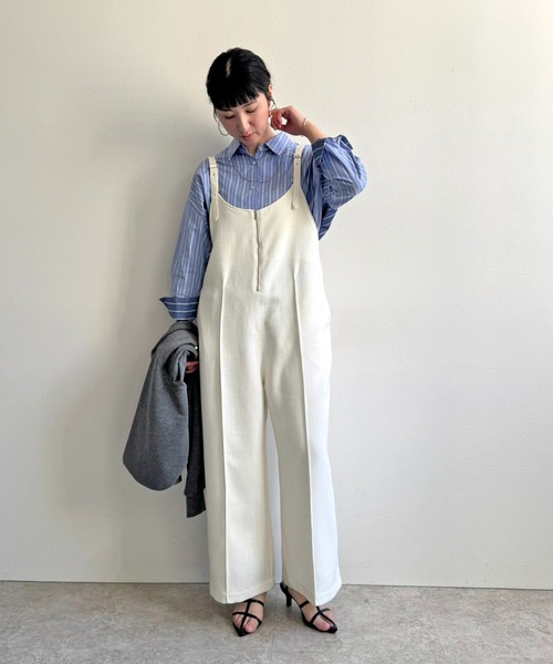 LHELBIE（レルビエ） サロペット オーバーオール ベルテッドサロペット