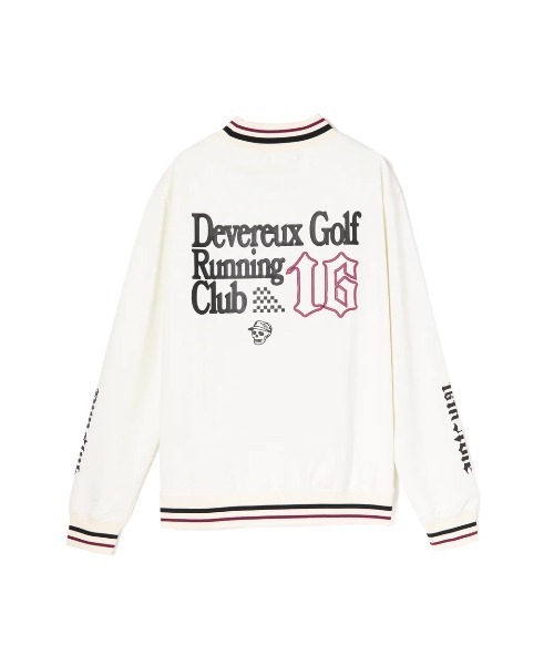 DEVEREUX GOLF tシャツ 16Runclub ストライプリブモック メンズ