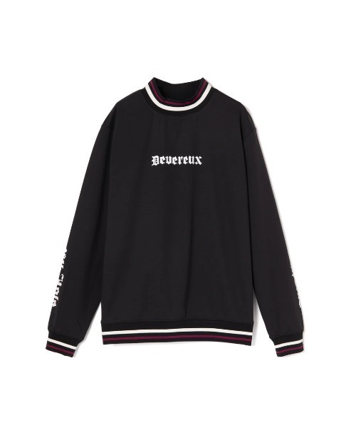 DEVEREUX GOLF tシャツ 16Runclub ストライプリブモック メンズ