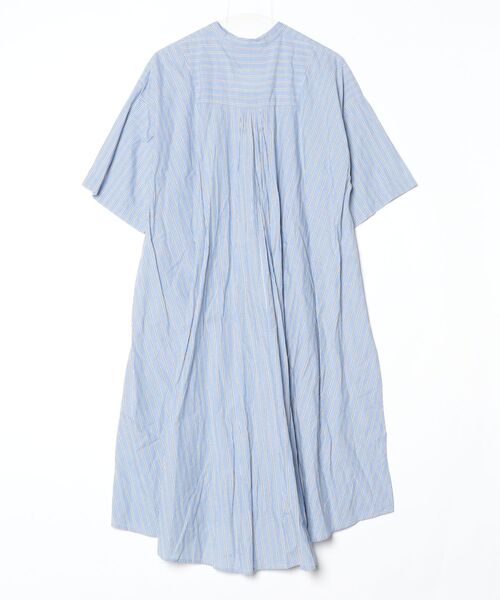 mizuiro ind ワンピース mizuiroind（ミズイロインド） 7分袖ワンピース - ブルー レディース