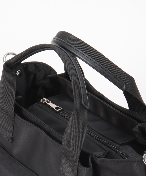 ikka（イッカ） ショルダーバッグ バッグ 撥水ナイロン8ポケ2WAYトート