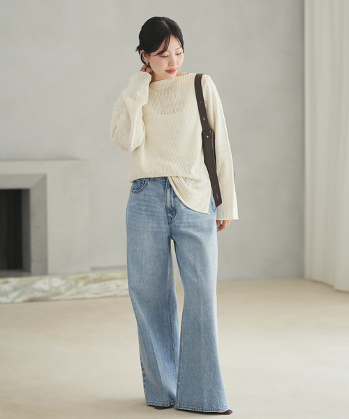 plage（プラージュ） ワイドパンツ ジーンズ デニム デニムパンツ soft