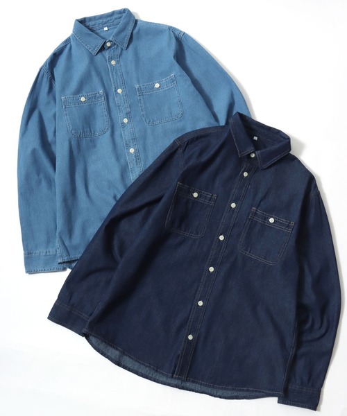 シャツ 2026SS DENIM WORK SHIRTS/デニム ワークシャツ レディース