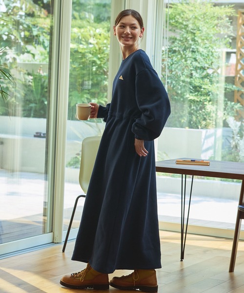 MONO-MART（モノマート） 長袖ワンピース FREE ネイビー レディース