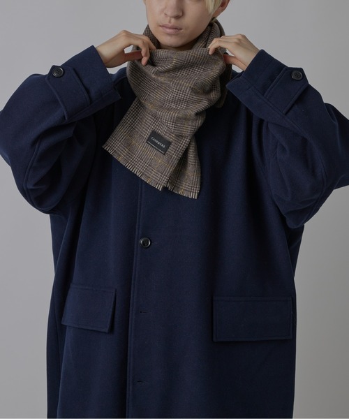 「SETUP7」 マフラー FREE グレー メンズ_画像4