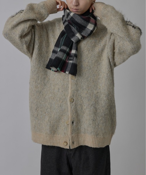 「SETUP7」 マフラー FREE グレー メンズ_画像8