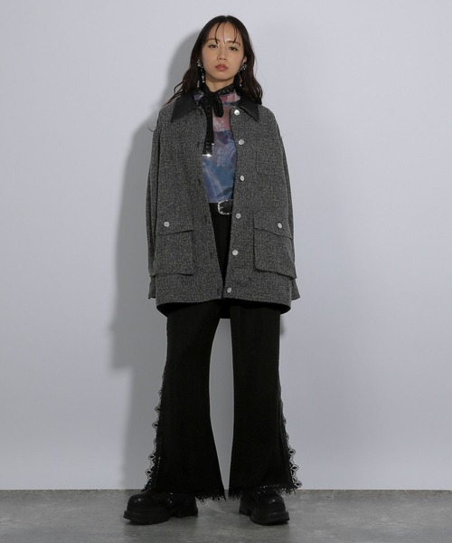 「HARE」 ブーツカットパンツ FREE グレー レディース_画像5