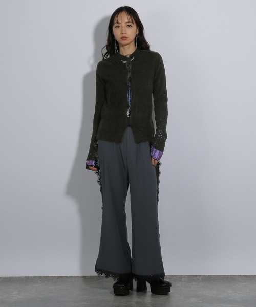 「HARE」 ブーツカットパンツ FREE グレー レディース_画像6