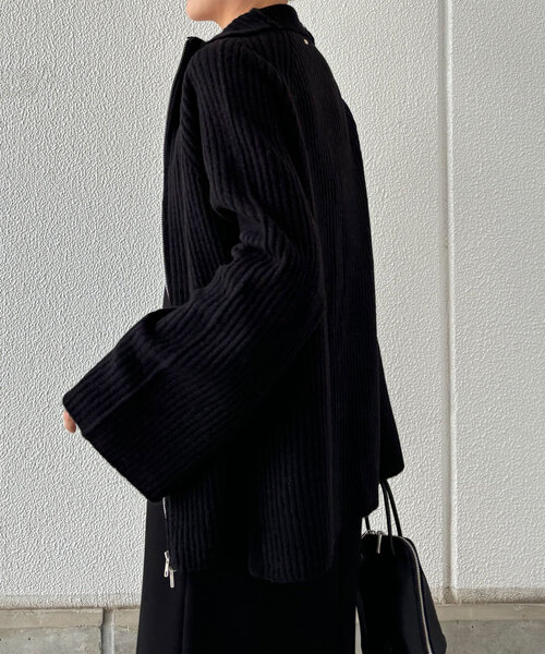 「COLLAGE GALLARDAGALANTE」 ニットカーディガン FREE ブラック レディースの画像5