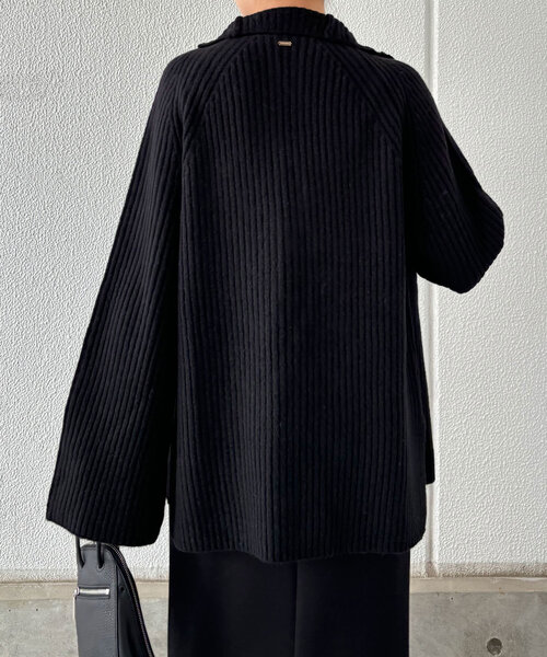 「COLLAGE GALLARDAGALANTE」 ニットカーディガン FREE ブラック レディースの画像6