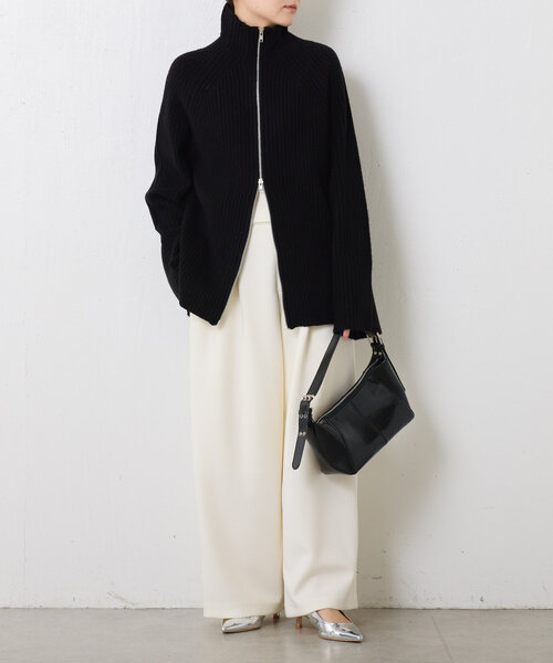 「COLLAGE GALLARDAGALANTE」 ニットカーディガン FREE ブラック レディースの画像8
