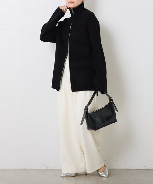 「COLLAGE GALLARDAGALANTE」 ニットカーディガン FREE ブラック レディースの画像9