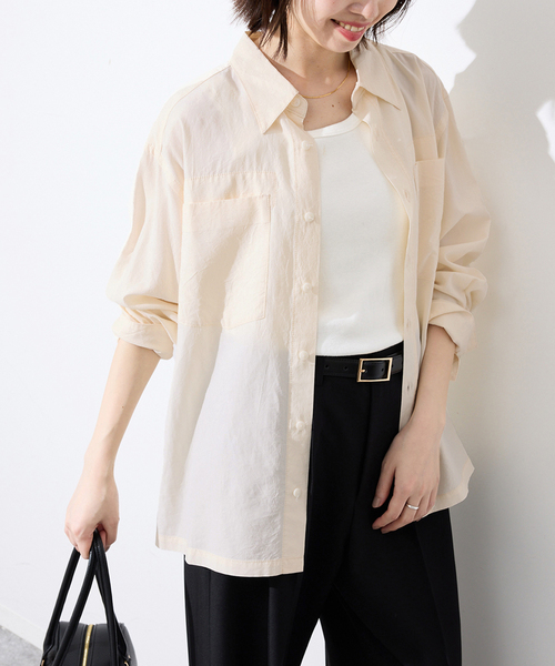 SLOBE IENA（スローブイエナ） ブラウス シャツ ビンテージワッシャー