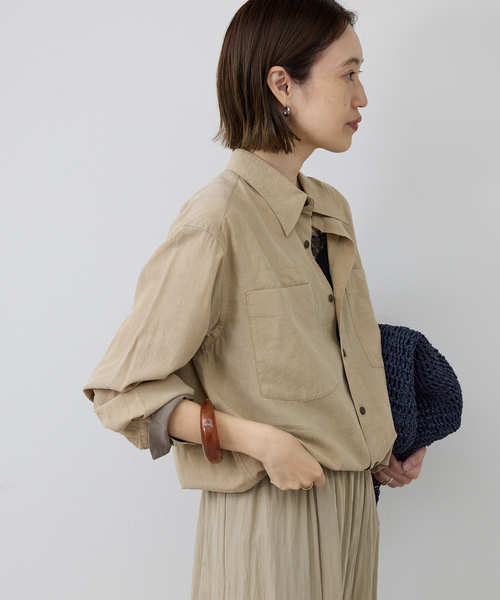 SLOBE IENA 人気再販 ブラウス 新品タグ付き SLOBE IENA（スローブイエナ） ブラウス シャツ ビンテージワッシャー