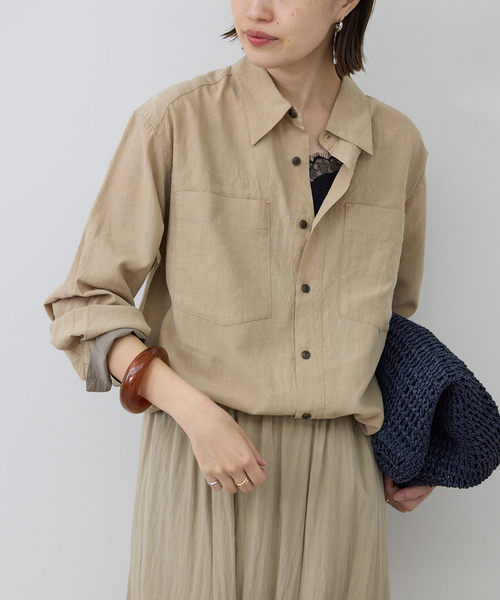 SLOBE IENA（スローブイエナ） ブラウス シャツ ビンテージワッシャー