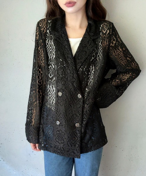「LAUIR」 長袖シャツ MEDIUM アイボリー レディース_画像4