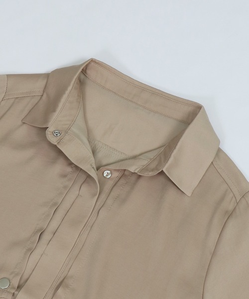 「&g'aime」 長袖シャツ FREE ベージュ レディース_画像7
