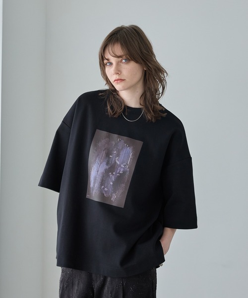 「Spielio」 半袖Tシャツ L ブラック メンズ_画像6