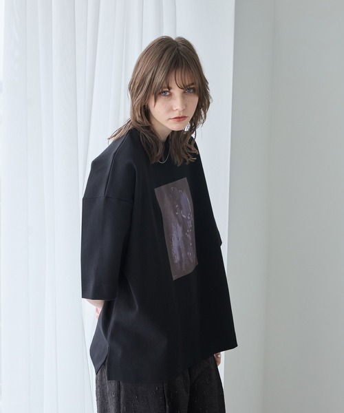 「Spielio」 半袖Tシャツ L ブラック メンズ_画像8