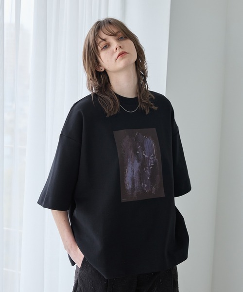 「Spielio」 半袖Tシャツ L ブラック メンズ_画像9