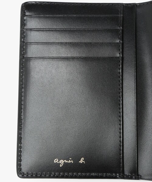 agnes b.（アニエスベー） 財布 レザー 三つ折り ウォレット ”ava