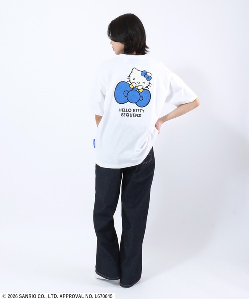 sanrio（サンリオ） tシャツ 半袖 HELLO KITTY EMBROIDERY TEE/ハロー
