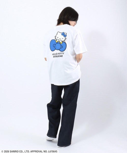 sanrio（サンリオ） tシャツ 半袖 HELLO KITTY EMBROIDERY TEE/ハロー