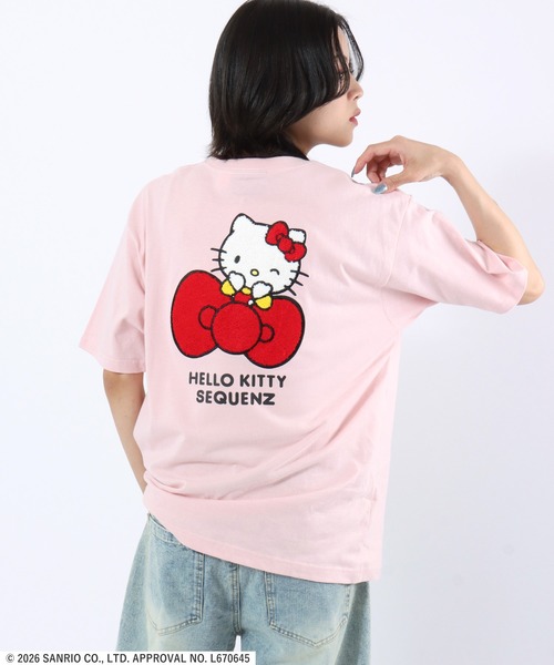 sanrio（サンリオ） tシャツ 半袖 HELLO KITTY EMBROIDERY TEE/ハロー