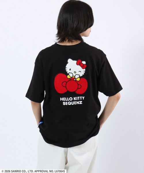 sanrio（サンリオ） tシャツ 半袖 HELLO KITTY EMBROIDERY TEE/ハロー