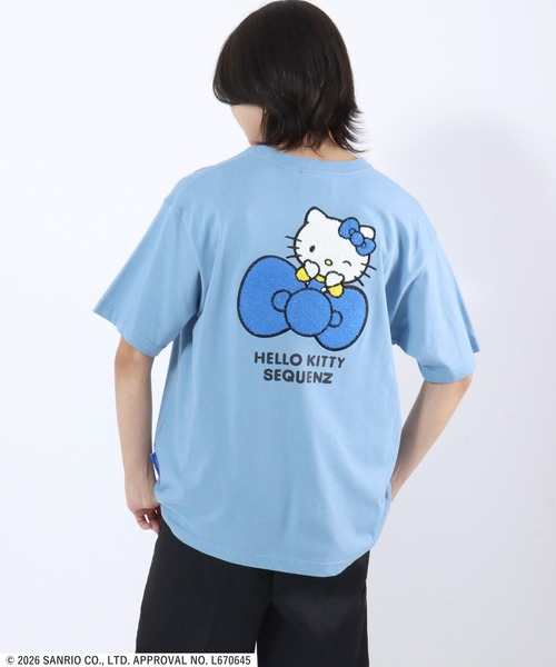 sanrio（サンリオ） tシャツ 半袖 HELLO KITTY EMBROIDERY TEE/ハロー