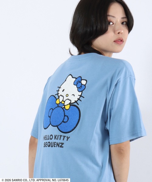 sanrio（サンリオ） tシャツ 半袖 HELLO KITTY EMBROIDERY TEE/ハロー