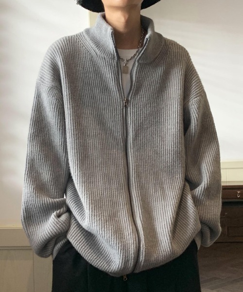 「link lot」 ニットカーディガン M ブラック メンズ_画像9