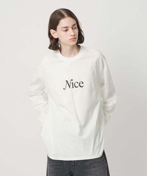 NICE WEATHER tシャツ 「NICE WEATHER」シグネチャーロゴ ロング