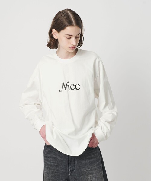 NICE WEATHER tシャツ 「NICE WEATHER」シグネチャーロゴ ロング