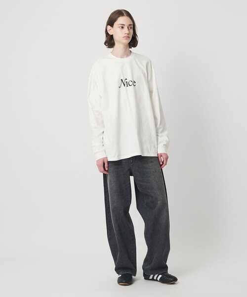 NICE WEATHER tシャツ 「NICE WEATHER」シグネチャーロゴ ロング