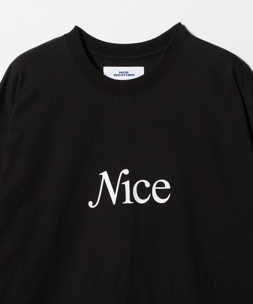NICE WEATHER tシャツ 「NICE WEATHER」シグネチャーロゴ ロング