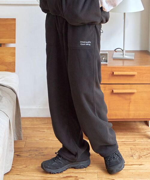 「FFEIN」 イージーパンツ MEDIUM ブラック メンズ_画像2