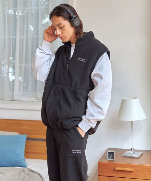 「FFEIN」 イージーパンツ MEDIUM ブラック メンズ_画像5